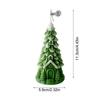 Christmas Candles Natural Safe Soy Wax Odor-Free Seasonal Holiday Candles Christmas Tree Decor for Home Kitchen Dining Table 1