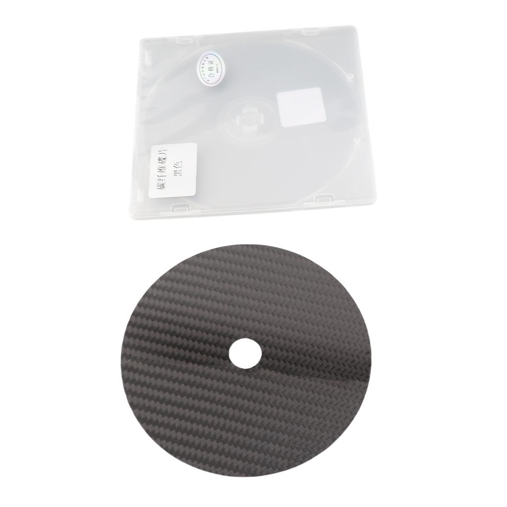 CD DVD Stabilizer Carbon Fiber 0.2mm Tuning Mat Disc Stabilizer for Top Tray Player