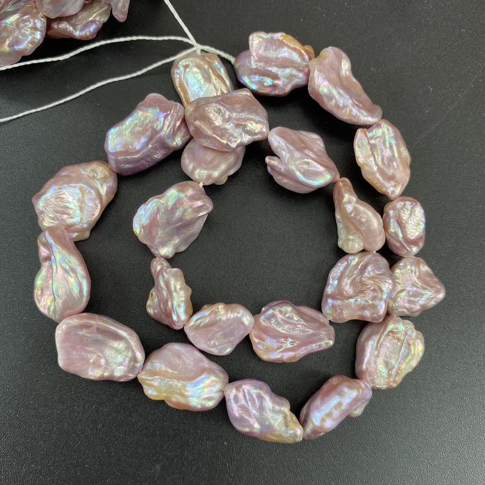 1String, Boho Irregular Pearls, Luxury Natural Freshwater Pearl Beads for Jewelry Making DIY Necklace Bracelet Crafts, Mother's Day Gift 36cm