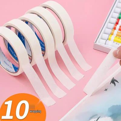 Crepe Paper Tape for Art: Perfect for Painting, Edging, Watercolor, Sketching, No-Trace, Hand-Tearable.