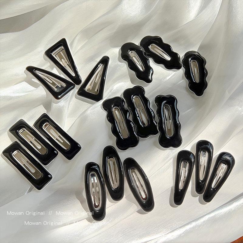 3Pcs/lot Black Geometric Hair Clip BB Hairpins Barrettes Styling Tools Headbands for Women Hairgrips Hair Styling Accessories