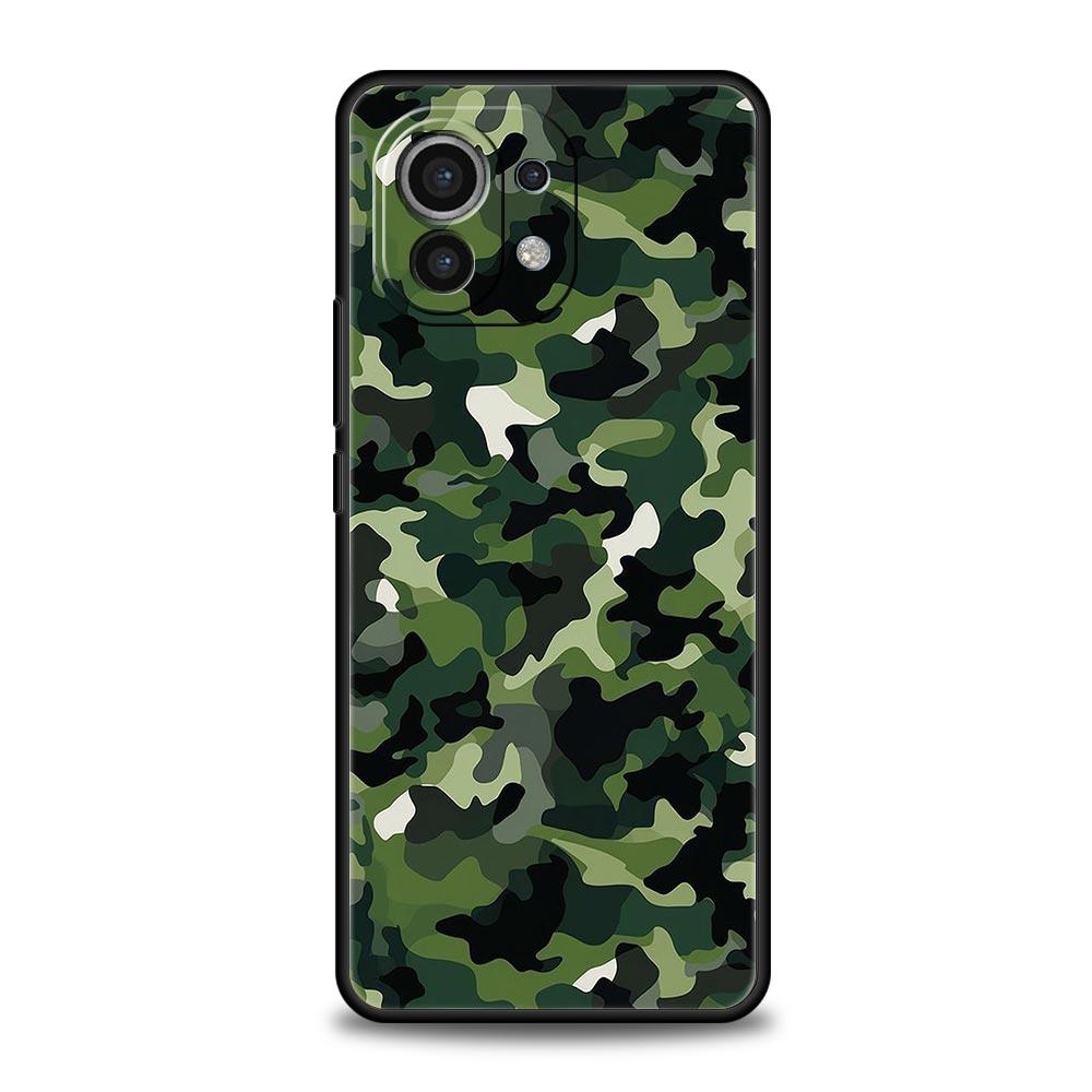 Handyhülle für Xiaomi Mi 15 14 14T 13T 12T Pro 12 13 11 Lite 5G 11T X6 X5 Pro Weiche TPU-Hülle Camouflage Camo Militär Armee