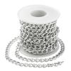 1 Roll 5m Aluminum Twisted Curb Chains for DIY Necklaces Bracelets Materials Jewelry Making Findings