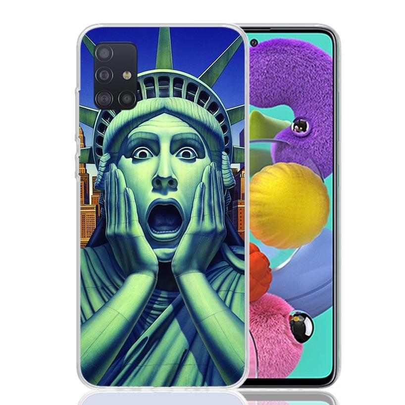 

NYC New York City Case Phone Cover for Samsung Galaxy A52 A51 A50 A42 A32 A22 A12 A02S A72 A71 A70 A41 A31 A21S A40 A30S A20E A1 Samsung A32 5G