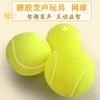 Squeaky Tennis Ball Dog Toy Outdoor Play Training Dental Cleaning Chewing