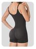 Plus Size European & American Shaping Bodysuit: Chest Support, Crotchless, Four-Row Hook, Strong Compression for Slimming
