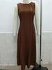 2026 Summer Elegant Women's Sleeveless Pleated Long Dress
