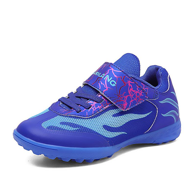 Crushed Children's Elementary School Football Training Shoes Velcro Mesh Boys Sports Sub-age Girls 6 Football Studs
