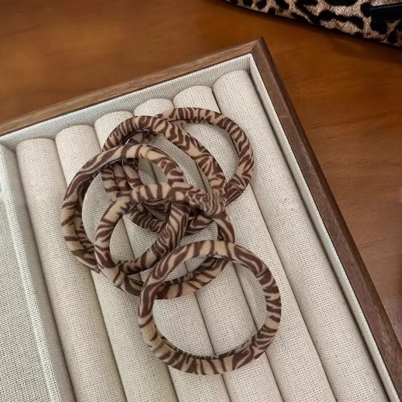 

5/10pcs Leopard Print High Elastic Hair Ties Scrunchie High Elasticity Ponytail Holder Women Girls Hair Rings Rope Accessories