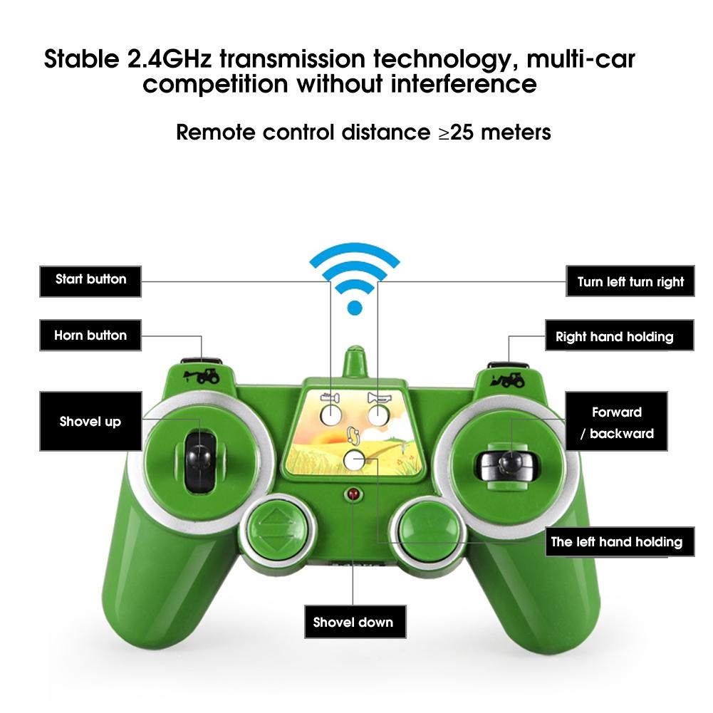 E356003 116 Agricultural Vehicle Toy Remote Control 2.4G Agricultural Car Model Toy