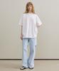ARTID Heart Graphic Oversized Short Sleeve T-Shirt_White