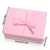 1pc Gift Boxes with Lids Double-door Gift Box with Ribbon Folding Boxes Pull Out Treat Boxes Party Favor Boxes Gift Wrap Box Bridesmaid Proposal Box