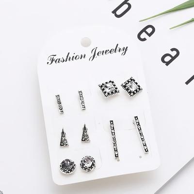 Women's Denny Cubic Mini Earrings 5-Piece Set