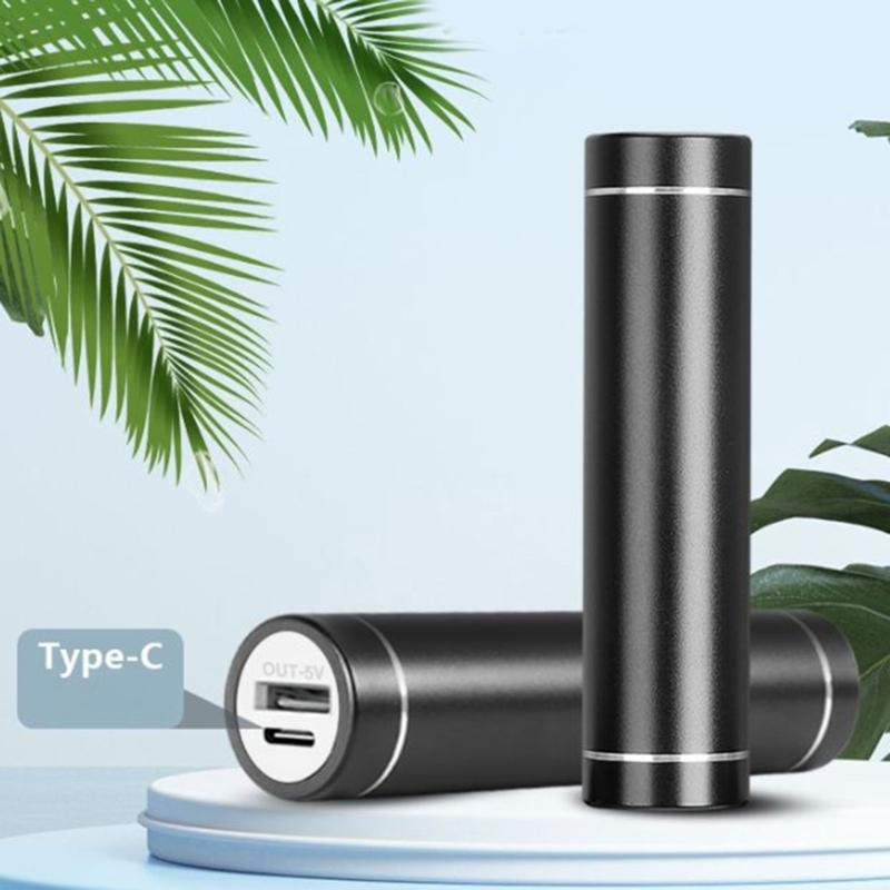 Rechargeable Battery Bank Cylindrical Housing Spring Loaded Terminals Not Tool Assembly 5000mAh Capacity Compatible 18650 21700