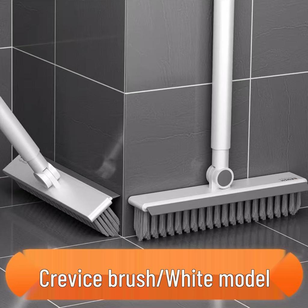 Long-Handle Floor and Tile Brush for Bathroom Cleaning