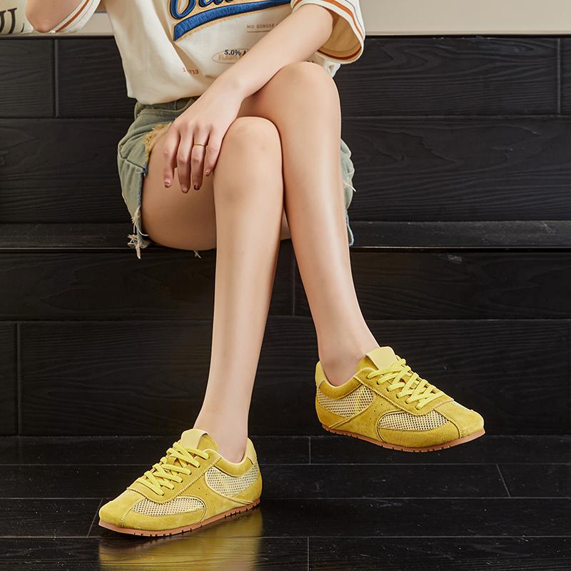 Women's Sneakers Mesh  Summer German Training Shoes for Women Large Size Flat Female Shoes