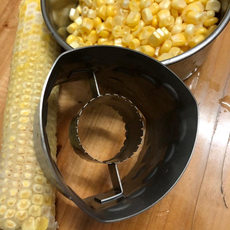 Stainless Steel Triangle Corn Planer Non-slip Handle Corn Thresher Corn Grain Separation And Peeling Corn Peeling Tool