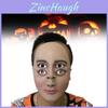Halloween Ghost Face Latex Mask With Four Eyes For Horror Party Pranks