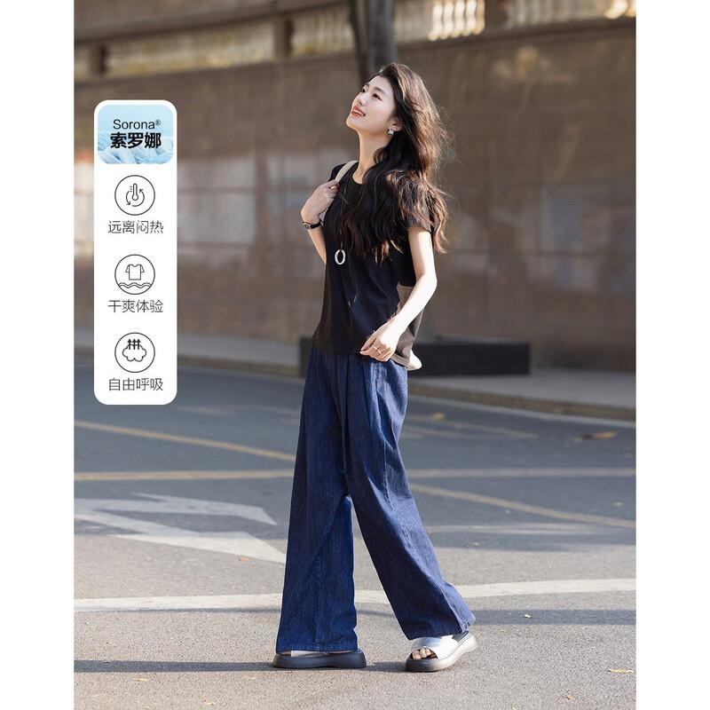 Demana Women s Round Neck Short Sleeve T-Shirt L