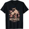 Meowrose Grafik - Siamkatze mit Rosen und Blumen T-Shirt