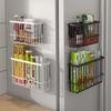Household Metal Wire Baskets Sturdy Cling Film Storage Rack  Bathroom Supplies