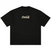Trendy Fashion Coke Simple Logo Luxury Casual TShirt Mens and Womens Luxury Brand Top