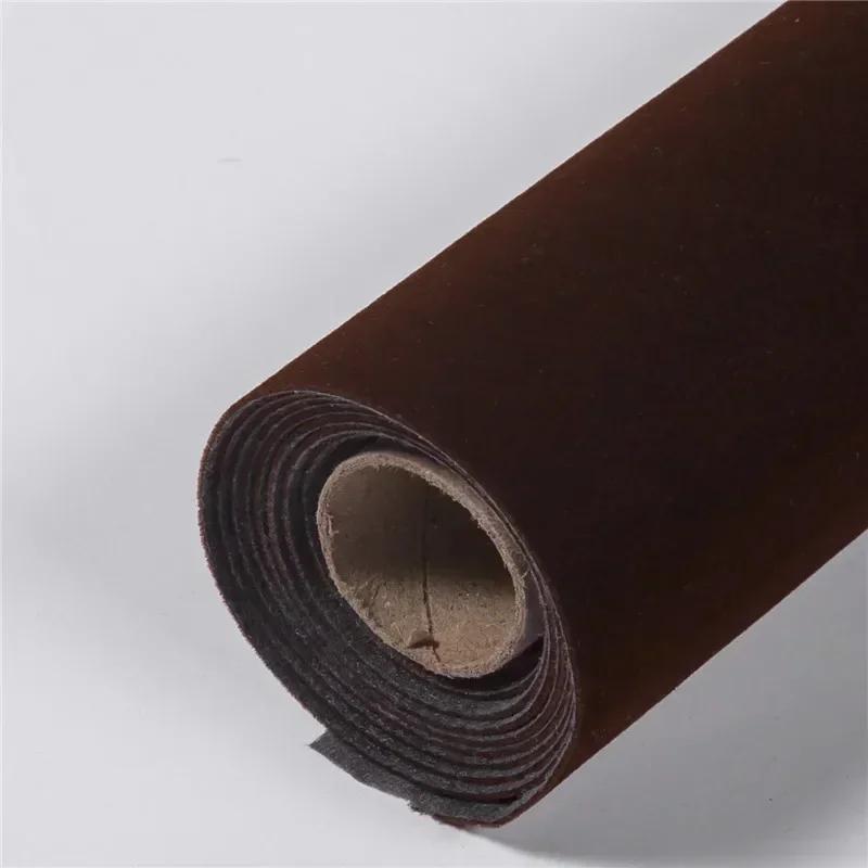 45/90*145cm 1.2mm Thick Self-adhesive Velvet Fabric Automotive Interior Furniture Decoration Scratch Resistant Plush Fabrics