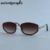 Classic Polygon Sunglasses Women  Luxury Brand Trendy Metal Small Frame Sun Glasses Vintage Driving Shades For Ladies UV400