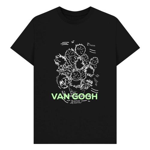 Apoh Unisex Adult Sunflowers Scribble Vincent Van Gogh T-Shirt