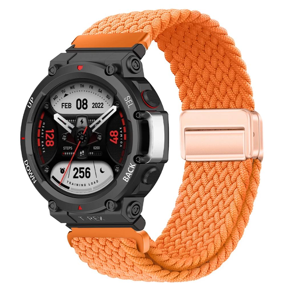 Geflochtenes Solo Loop Armband für Huami Amazfit T-Rex 3 Band Smartwatch Nylon Elastische Armbänder für Huami Amazfit T-Rex 3 Correa Band