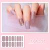 16 Strips Nail Polish Sticker Nail Stickers Set for UV Lamp Designer 3D Nails Polish Wraps Fashion Nail Art Sticker