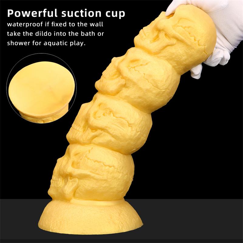 Skull Oversized Silicone Anal Plugs Dildos Alien Anal Plugs Alternative Anal Dilators Huge Masturbators