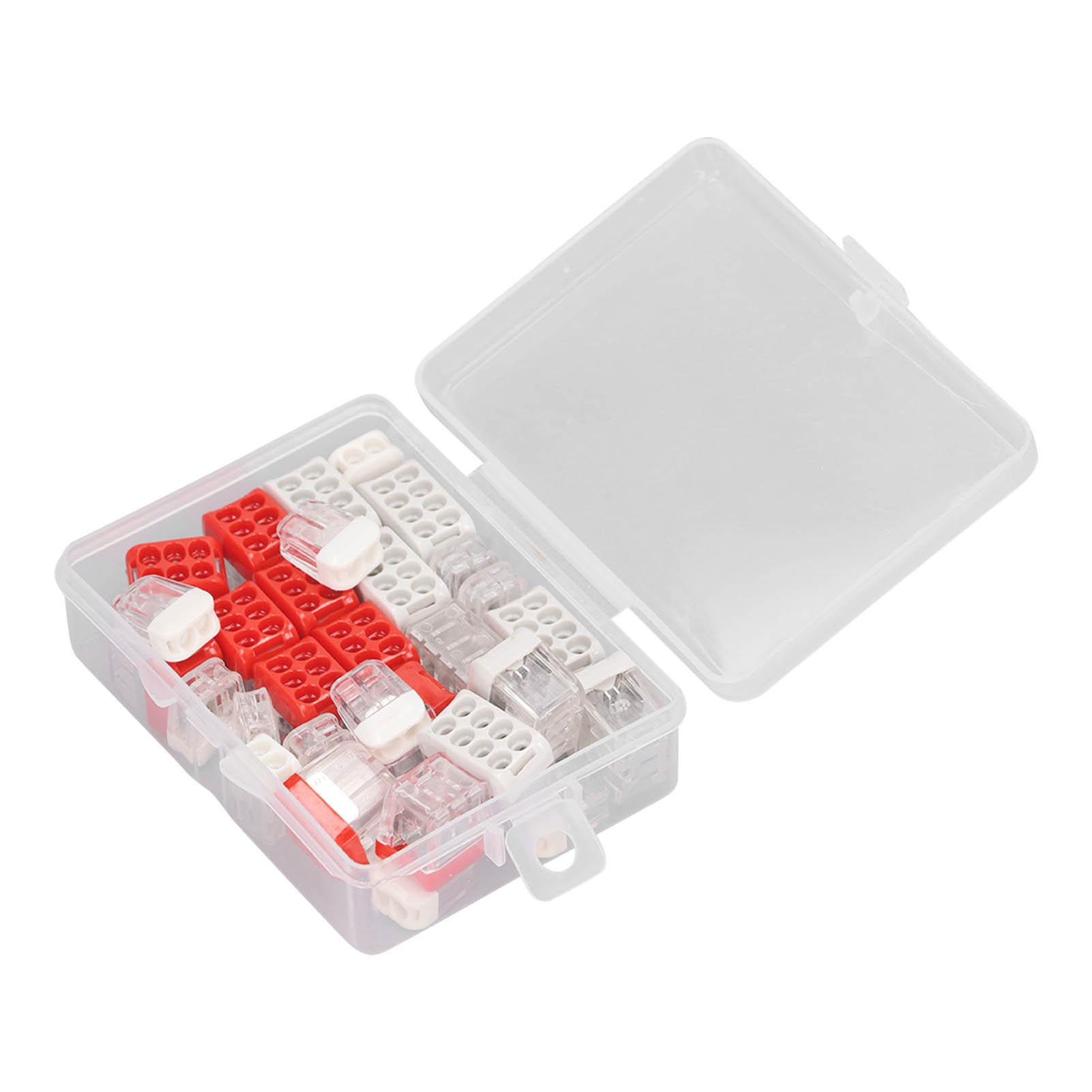 

Набір 32 шт. Міні-нескручувальні з єднувачі Паралельні електричні затискачі для дроту з коробкою для зберігання