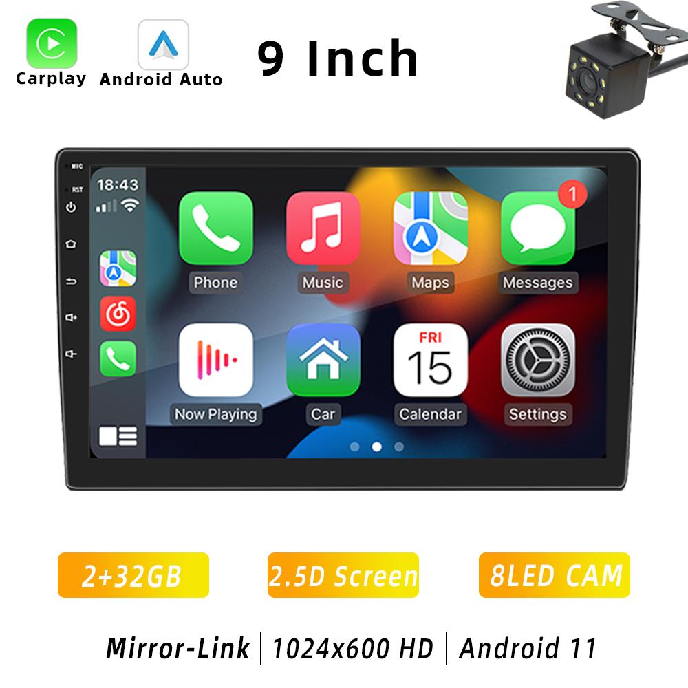 HIPPBQCC Radio Auto 2 Din Carplay Android Auto Android 11 4 Nuclee 4G GPS Audio Auto 7"/9"/10" WIFI BT Player Multimedia Auto