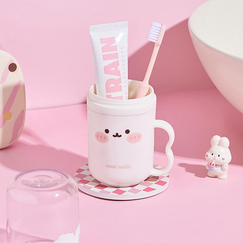 New Cute Wash Cup Household Tooth Cup Portabletoothbrush Storage Box Travel Grooming Set Children Cartoon Mouthwash Cup