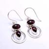 Ruby 925 Sterling Silver Earrings, Pear & Oval Gemstone Handmade  Multi Stone Earrings, Gift For her
