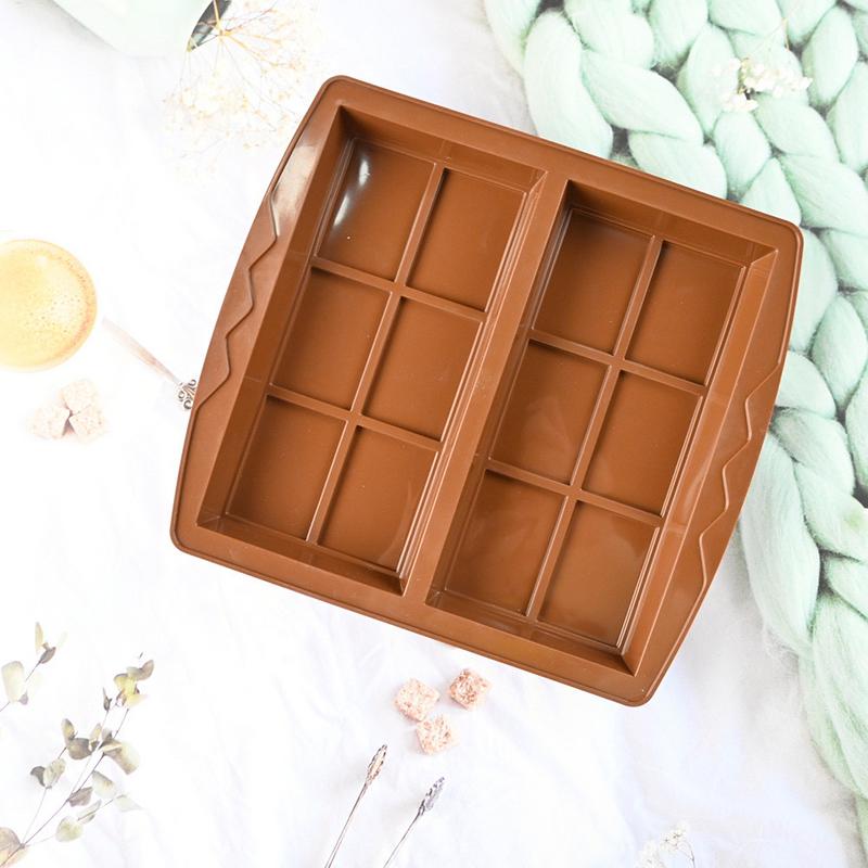 Chocolate Bar Silicone Mold Non-Stick Deep Silicone Mold Rectangular Chocolate Mold Stuffed Thick Baking Tool Break Apart Candy