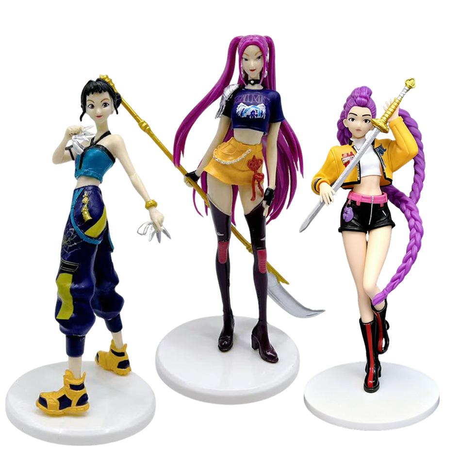 New Kpop Demon Hunters Figure K-Pop Demon Hunters Figures Huntrix Figures Toy Derpys Rumi Mira Zoey Sussy Figurine Ornament