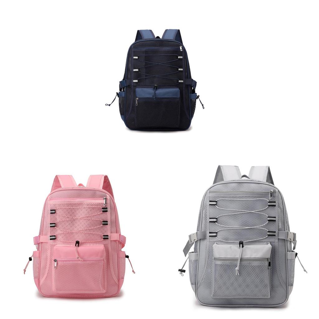 Mesh Hollow Out Fitness Travel Backpack With Breathable Fabric For Daily Use