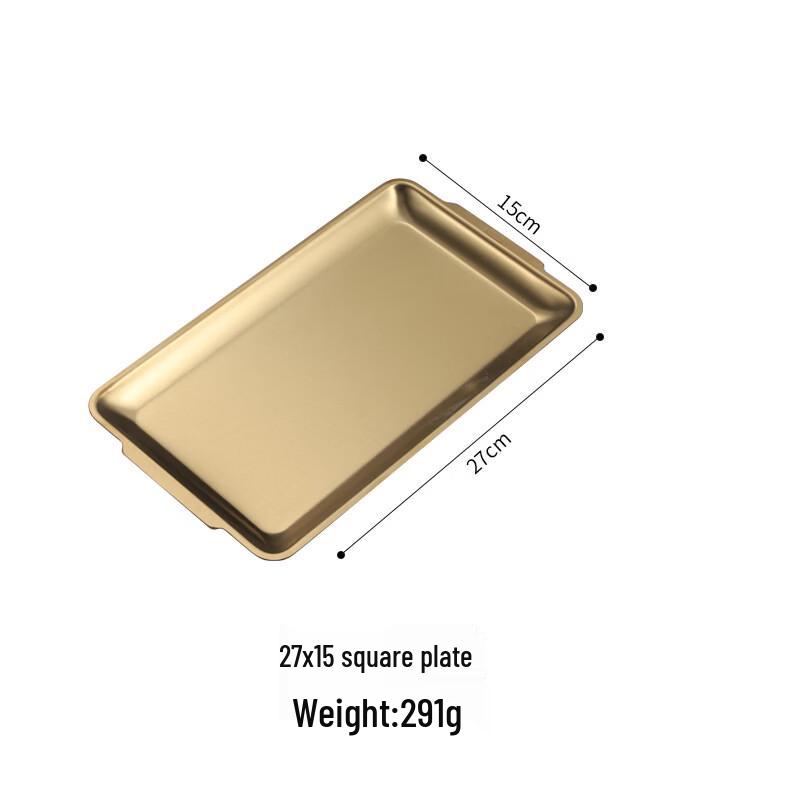 ZISIZ Korean Style Rectangular Stainless Steel BBQ Plate