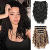 Synthetic Short Wavy Hair Extensions Invisible Lace Natural Soft Thick Hairpieces For Women Daily Use