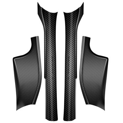 Suitable for Tesla's Built-in Threshold Strip, Carbon Fiber Pattern, Front and Rear Welcome Pedal Decoration Modification Accessories