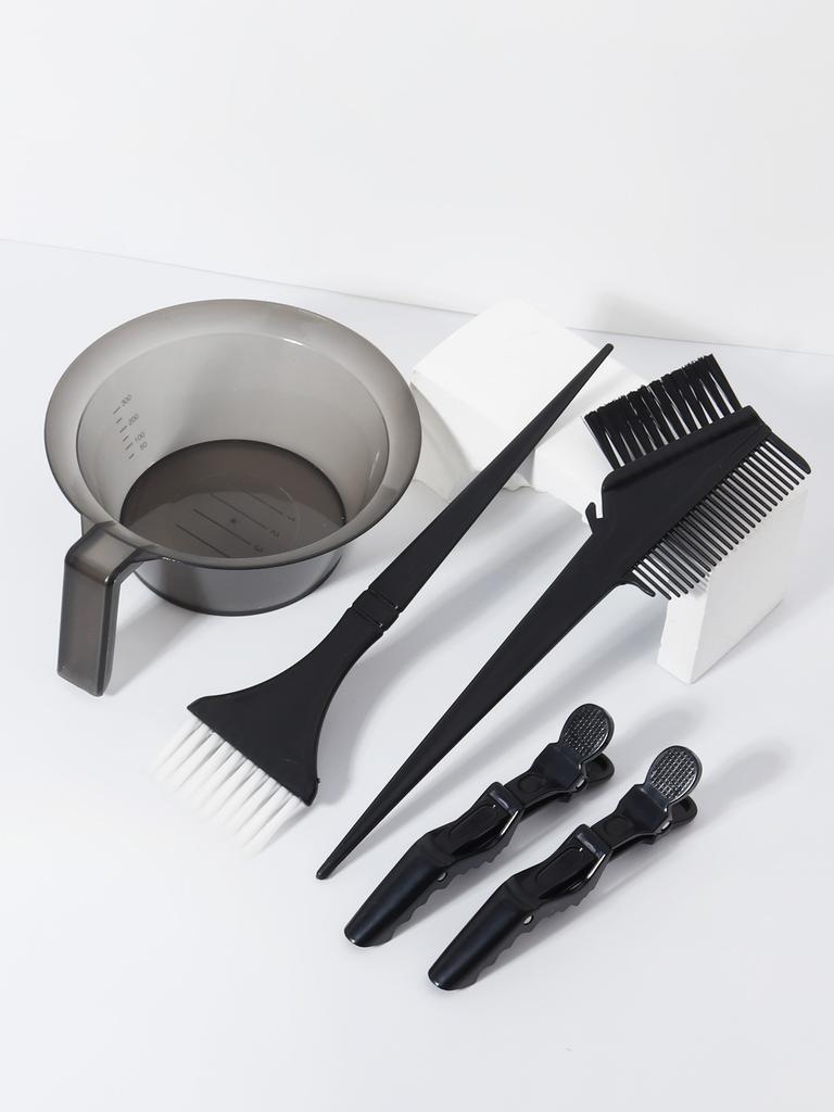 5pcs/set hair dye color brush bowl set hair styling fixed hair clip hair dye hair styling accessories Special for real hair wigs