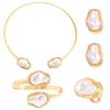 Metal Open Necklace Ins Style Shaped Simple Simple Europe The United States Pearl Collar Commuter Style Multi Style