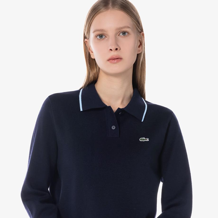 [lacoste] Women's Basic Polo Sweater AH813E-54NFHDE