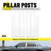 6pcs Chrome Pillar Posts Door Side Trim Cover Fit For Lincoln Town Car 1998-2011
