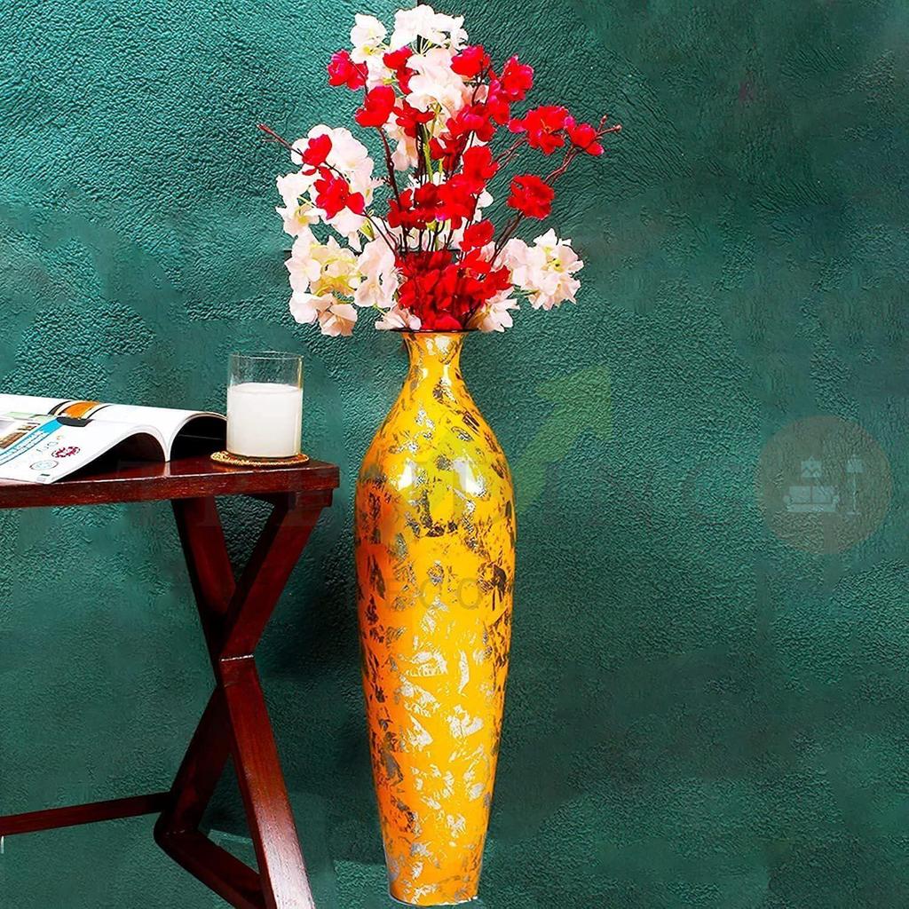 24 inches Metal Flower Vase for Home Decor Office Living Room Corner Decoration