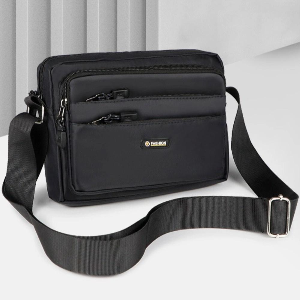 Large Capacity Men Crossbody Bag Lightweight Small Square Bag Business Shoulder Bag  Travel