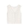 Langzi V-Neck Lace Knit Cardigan/Vest