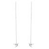 Diamond Sparkling Yixuan Origami Crane Ear Threader Popular Chain Element Design